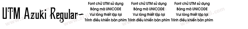 UTM Azuki Regular字体转换